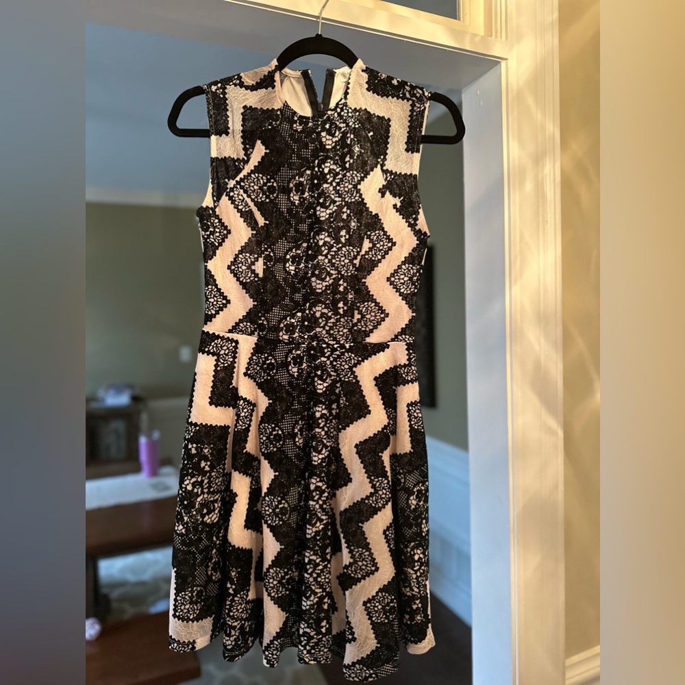 Black and white dress